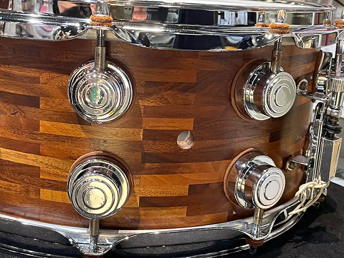 Sota Drums Amazon Rosewood Segment Block Shell Snare Drum 14×6.5 ソタ・ドラムス サブ画像1