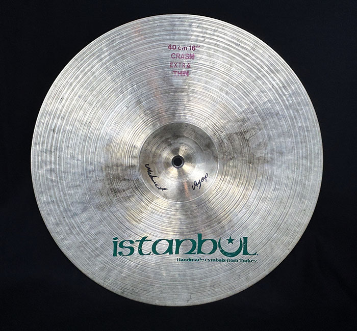 Istanbul 【VINTAGE】16 Extra Thin Crash 943g / Agop & Mehmet W Name イスタンブール サブ画像3