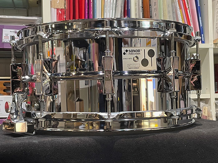 SONOR 【VINTAGE】D526 Phonic Ferromanganese Steel Parallel Action 14×6.5 ソナー