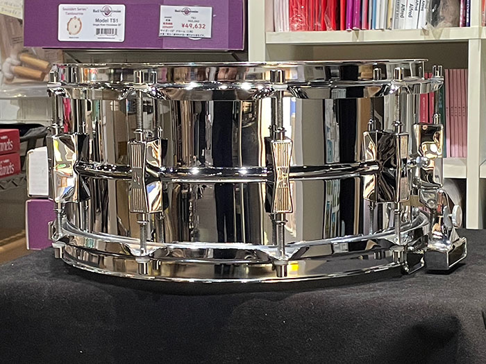 SONOR 【VINTAGE】D526 Phonic Ferromanganese Steel Parallel Action 14×6.5 ソナー サブ画像4