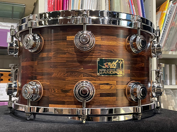 Sota Amazon Rosewood Segment Block Shell Snare Drum 14"×8"