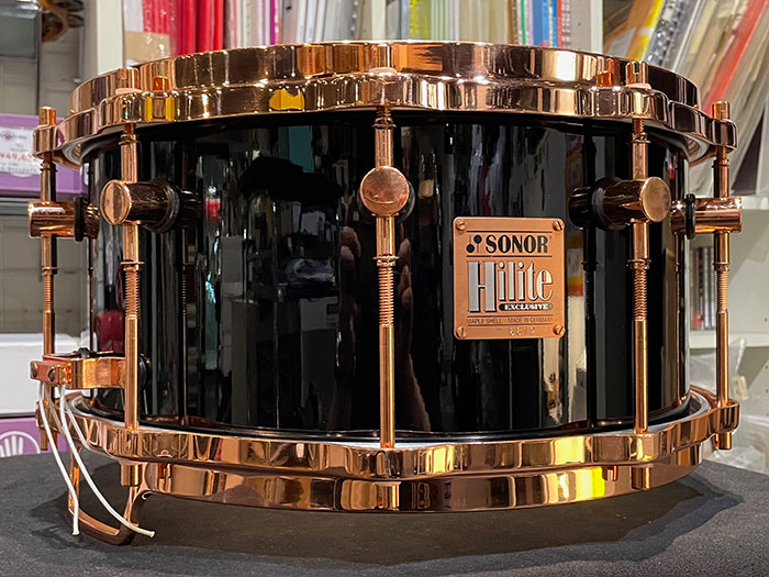 【中古品】EHD-700BM Hilite Exclusive Snare Drum Black Maple 14"×7"