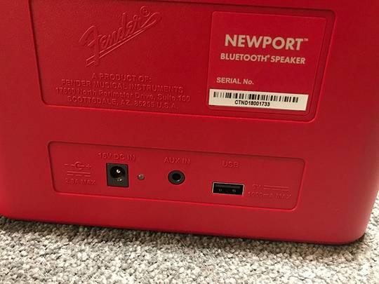 FENDER Newport Bluetooth Speaker/Dakota Red フェンダー サブ画像3