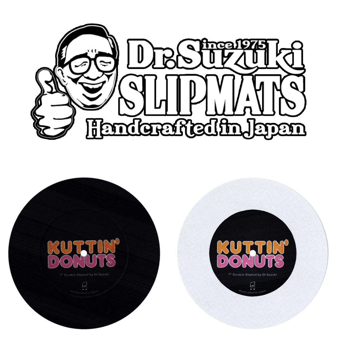 《ネコポスでお届け 送料無料》Dr. Suzuki Slipmats Kuttin’ Donuts 7” １枚入り (7インチ スリップマット)(DSS-7KUT)