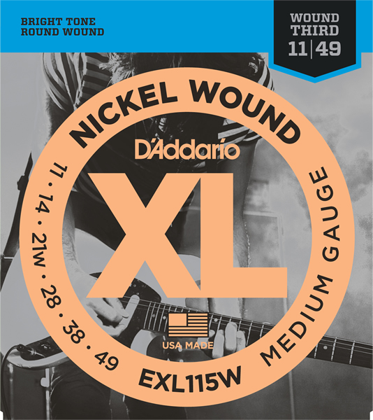 XL Nickel Round Wound  Blues/Jazz Rock/Wound 3rd