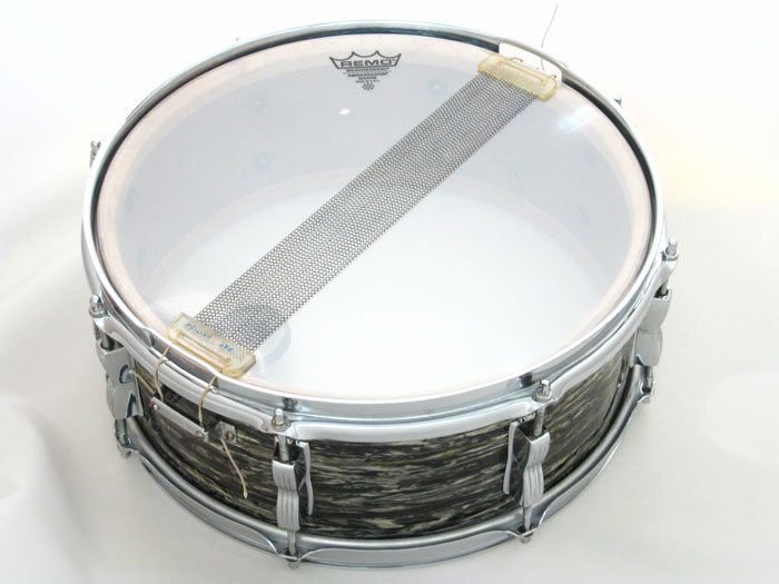 Ludwig 【VINTAGE】1959年 Jazz Festival Transition Badge Oyster Black Pearl 14×5,5 ラディック サブ画像10