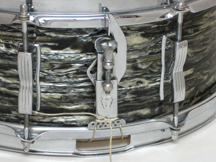Ludwig 【VINTAGE】1959年 Jazz Festival Transition Badge Oyster Black Pearl 14×5,5 ラディック サブ画像7