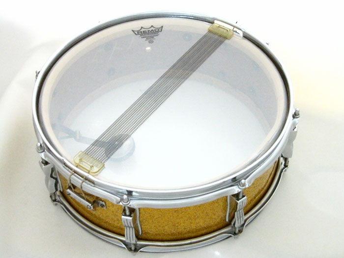 Ludwig 【VINTAGE】1959' Jazz Festival Transition Badge Sparkling Gold Pearl 14×5,5 ラディック サブ画像10