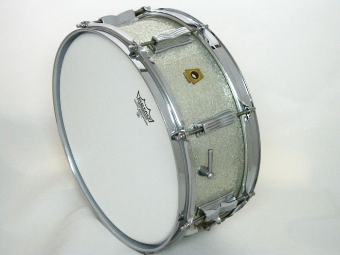 Ludwig 【VINTAGE】1963' Jazz Festival Sparkling Silver Pearl 14×5,5 ラディック サブ画像11