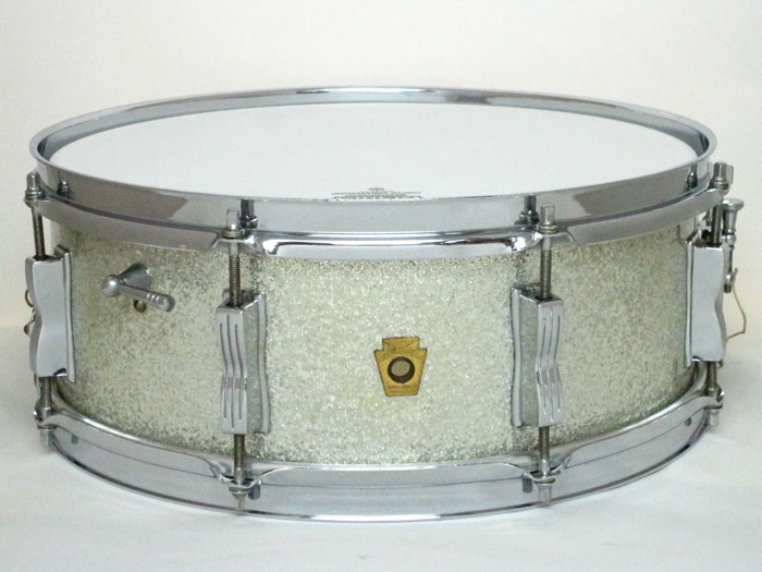 Ludwig 【VINTAGE】1963' Jazz Festival Sparkling Silver Pearl 14×5,5 ラディック サブ画像5
