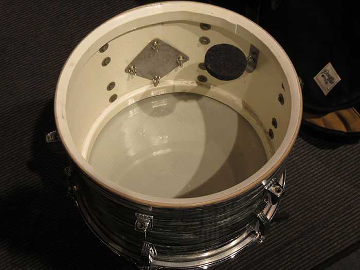 Ludwig 【VINTAGE】1961' DownBeat Oyster Blue Pearl 20 12 14 Factory Matched ラディック サブ画像12