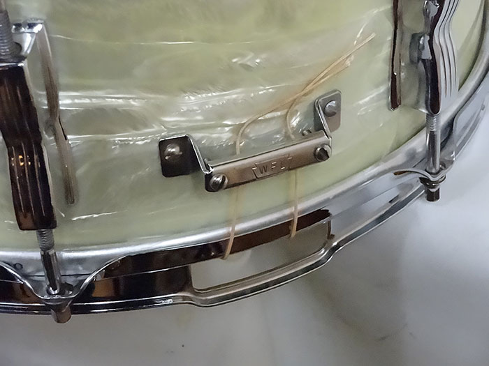 Ludwig 【VINTAGE】Early 60's Buddy Rich Super Classic 14x5,5 White Pearl COB Hoops ラディック サブ画像5