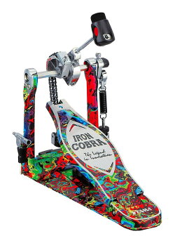 【50th LIMITED IRON COBRA Marble Edition】シングルペダル HP900PMPR Psychedelic Rainbow