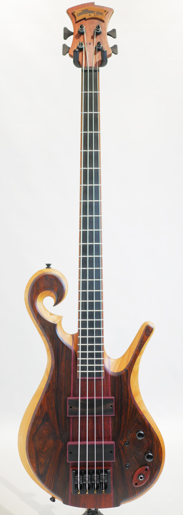 Carl Thompson 4strings Scroll Bass Fretted 36inch / Cocobolo Top カール　トンプソン サブ画像2