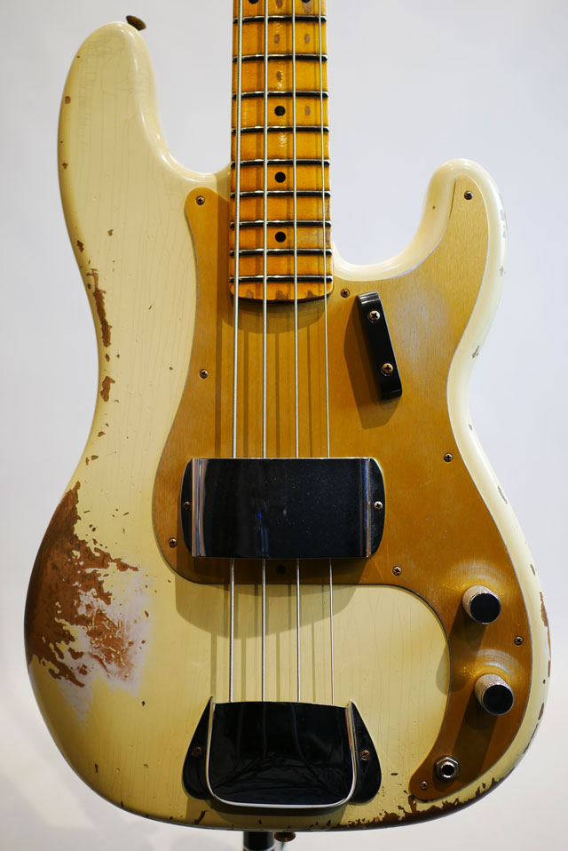 1958 Precision Bass Heavy Relic Vintage White