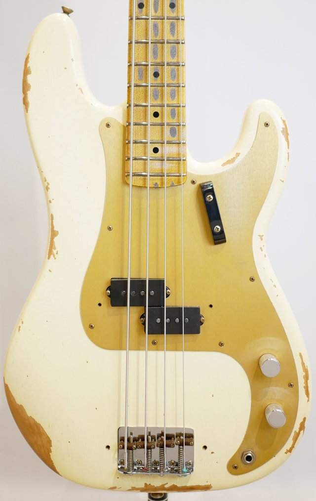 1958 Precision Bass Heavy Relic Vintage White