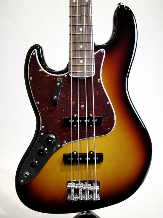 American Vintage II 1966 Jazz Bass Left Hand 3-Color Sunburst