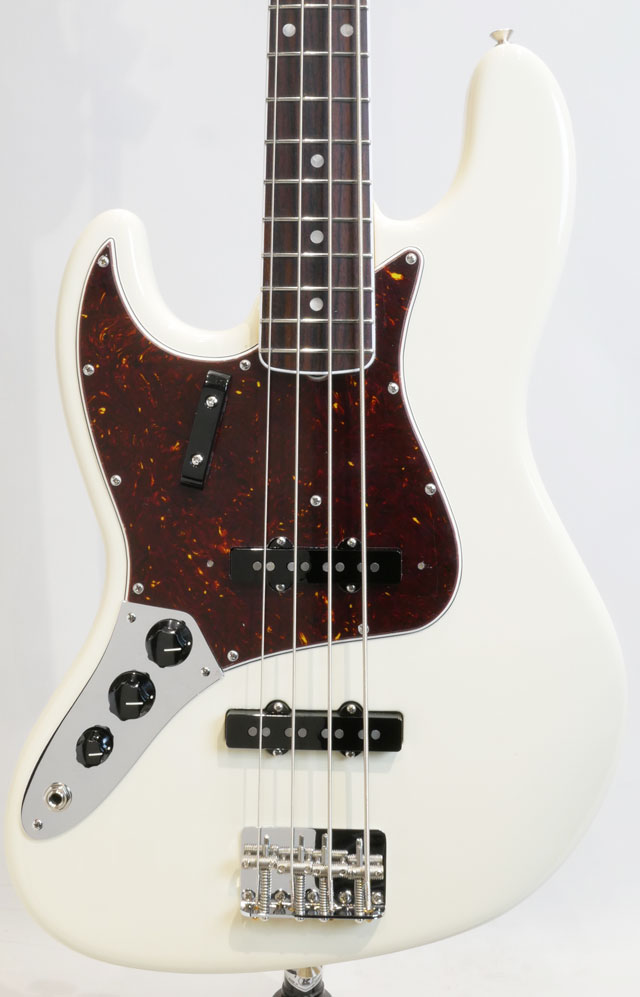 American Vintage II 1966 Jazz Bass Left Hand / Olympic White