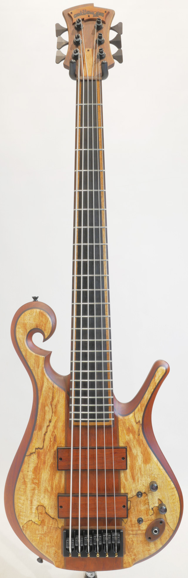 Carl Thompson Scroll Bass 6st Spalted Maple Top カール　トンプソン サブ画像2