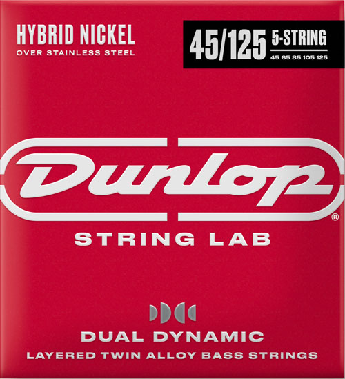 Dual Dynamic Layered Twin Alloy Hybrid Wound Nickel Bass Strings/DBHYN45-125
