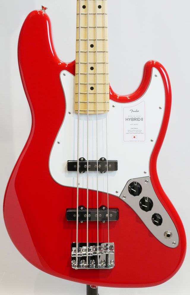MADE IN JAPAN HYBRID II JAZZ BASS Modena Red / Maple