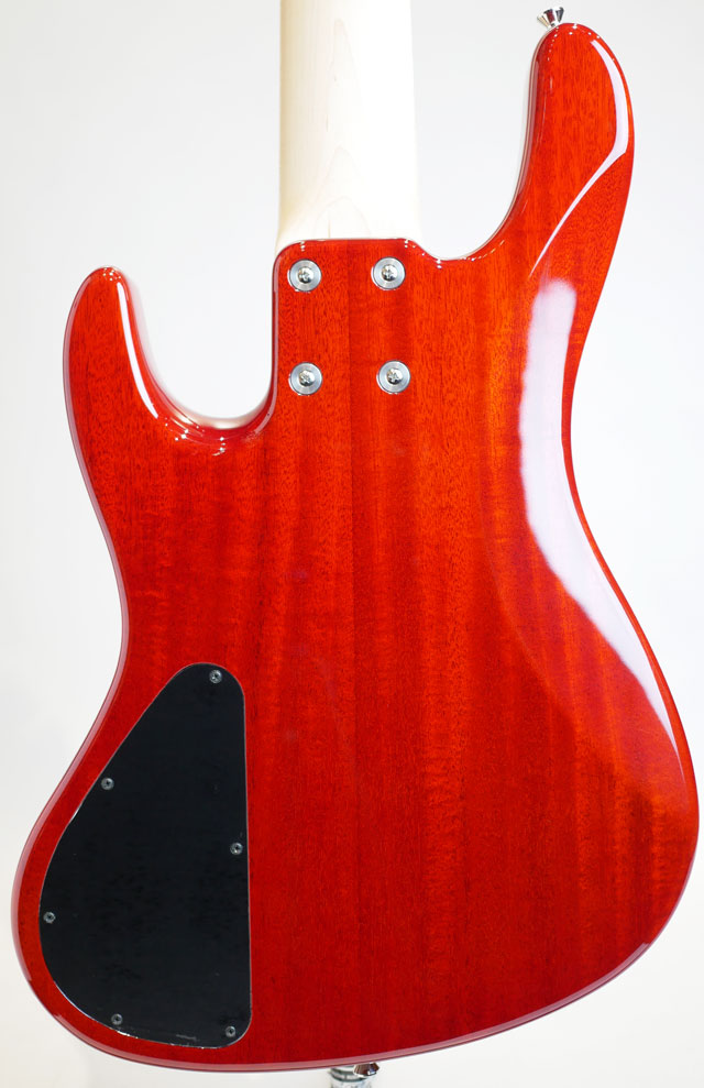 Kikuchi Guitars Custom Bass 5st Spruce Top Trans Carmine Red サブ画像1