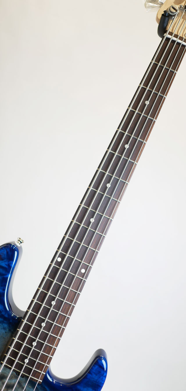 Kikuchi Guitars Custom Bass 5st Quilt Maple Top Trans Whale Blue Burst サブ画像4