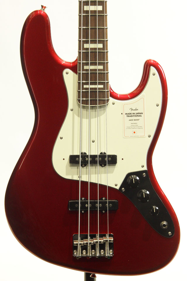 2021 Collection Made in Japan Traditional Late 60s Jazz Bass Candy Apple Red