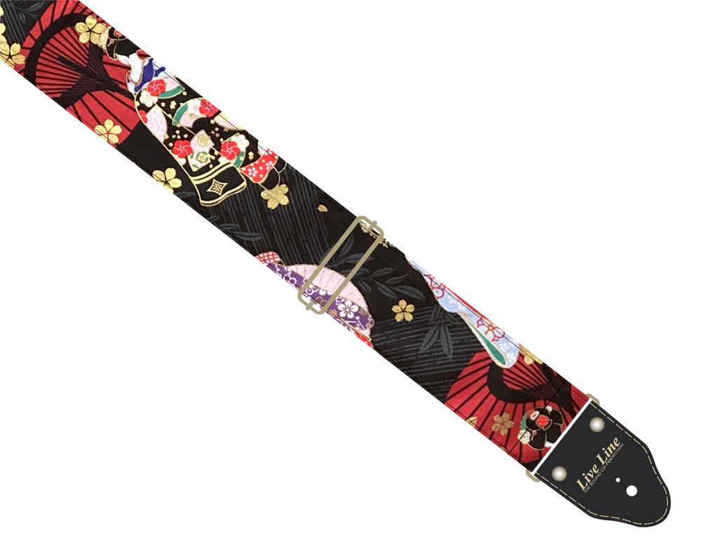 Live Line 70mm Width Bass Straps / LSB45MKB【舞妓/ブラック】 ライブライン サブ画像1