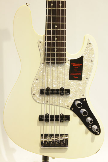 FENDER MADE IN JAPAN MODERN JAZZ BASS V (Olympic Pearl) フェンダー