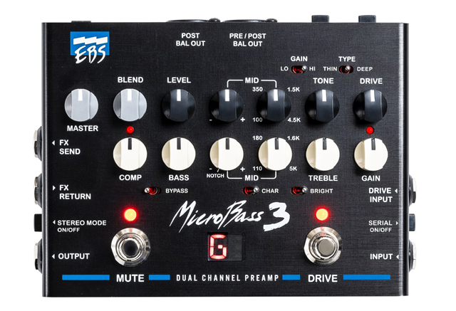 EBS MicroBass 3 / 2-Channel Professional Outboard Preamp イービーエス