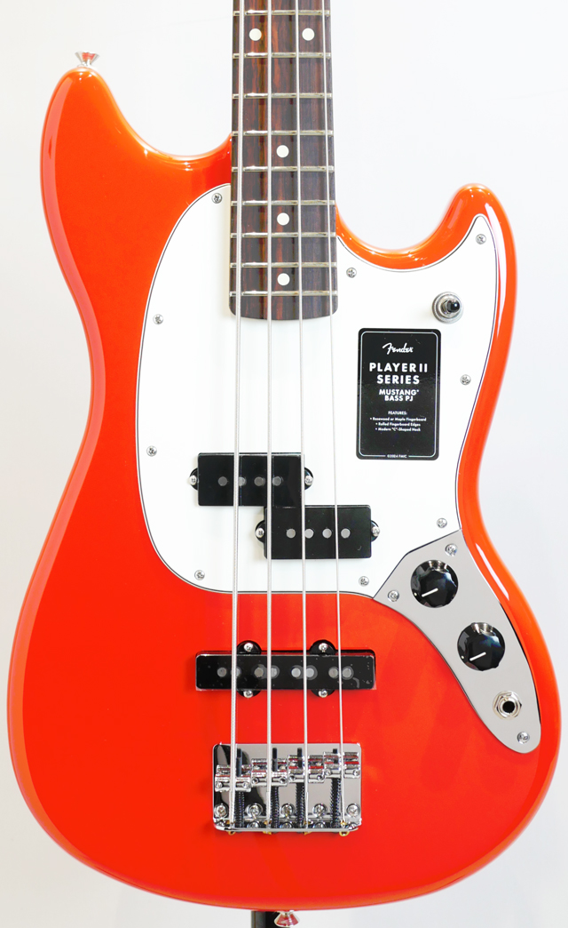 Player II Mustang Bass PJ RW/Coral Red