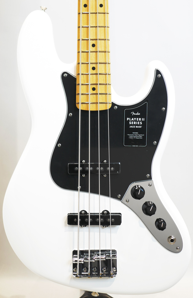 FENDER Player II Jazz Bass MN/Polar White 商品詳細 | 【MIKIGAKKI.COM】 MIKI BASS  SIDE【ベース専門店】 フェンダー