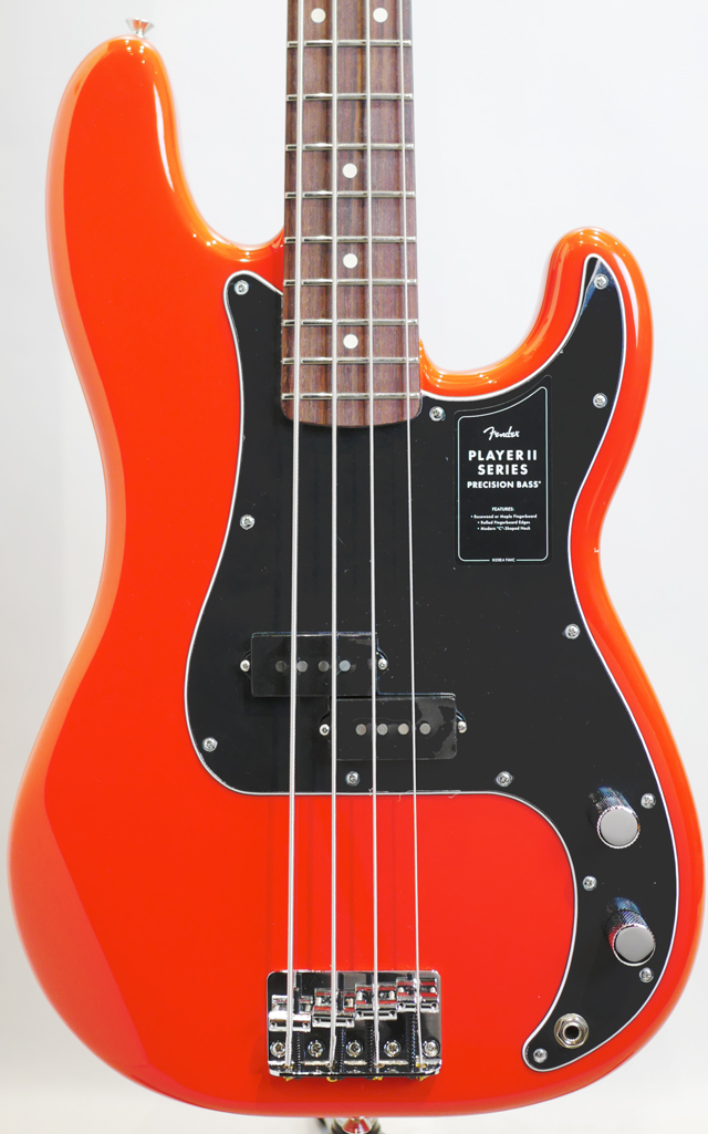 FENDER Player II Precision Bass RW/Coral Red フェンダー