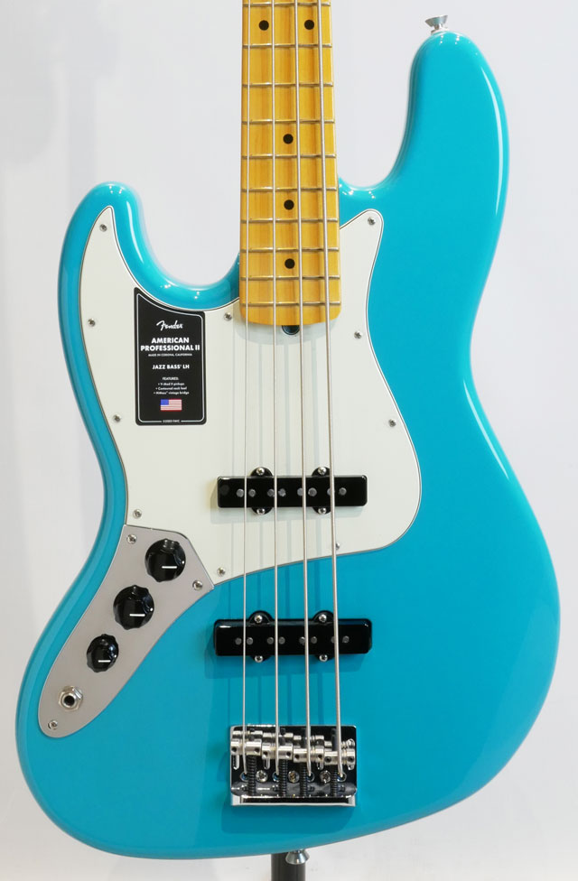 FENDER  American Professional II Jazz Bass Left-Hand Miami Blue / Maple フェンダー