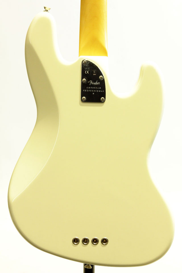 FENDER  American Professional II Jazz Bass Left-Hand Olympic White / Rosewood フェンダー サブ画像1