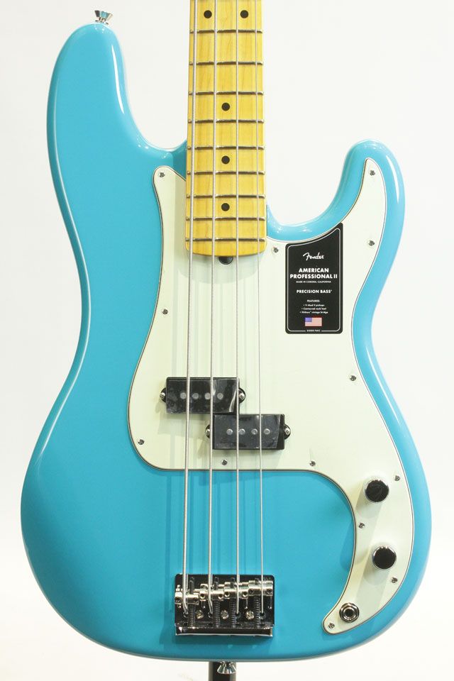 American Professional II Precision Bass Miami Blue / Maple