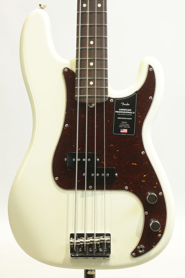 American Professional II Precision Bass  Olympic White / Rosewood