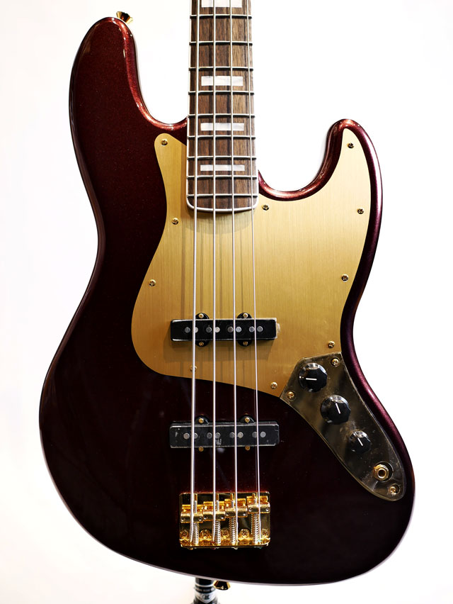 SQUIER 40th Anniversary Jazz Baas Gold Edition/Ruby Red Metallic スクワイヤー