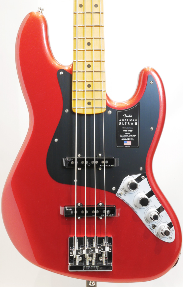 American Ultra II Jazz Bass Sinister Red