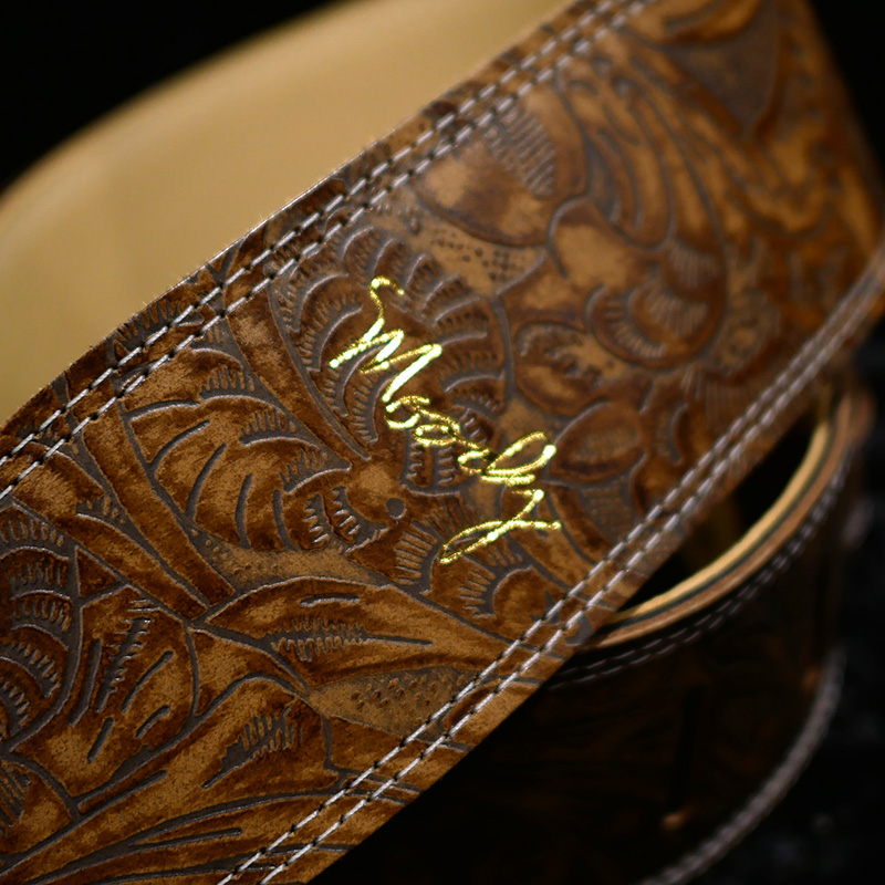 その他 moody Leather 2.5 Inch BACKED WESTERN BROWN-CREAM Standard Tail その他 サブ画像1