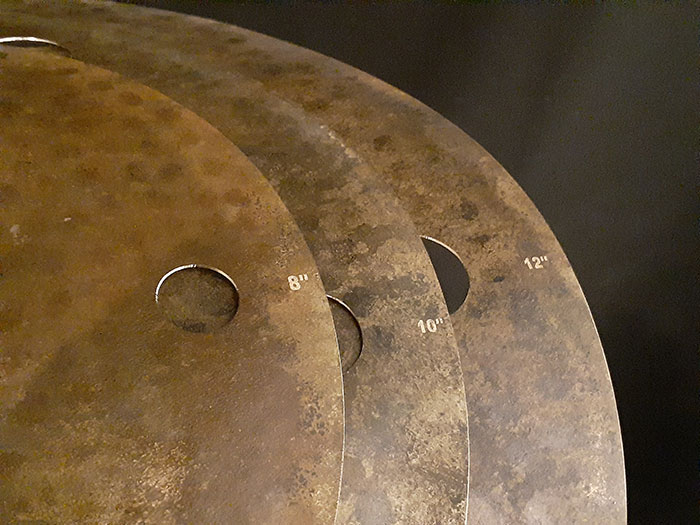 omete cymbals 【穴あきCLAP CYMBAL】CLAP STACK FX  6 AIR HOLES 8&10&12 SET オメテシンバル サブ画像1