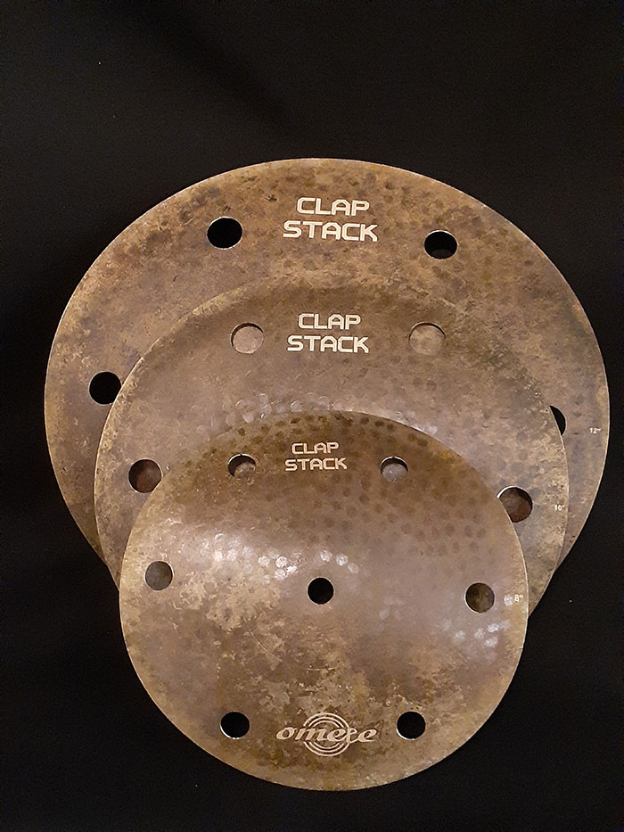 omete cymbals 【穴あきCLAP CYMBAL】CLAP STACK FX  6 AIR HOLES 8&10&12 SET オメテシンバル サブ画像4