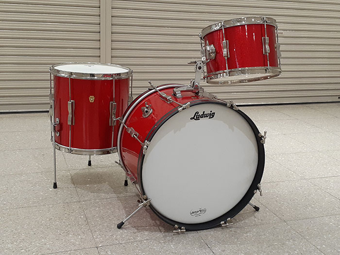 Ludwig 【VINTAGE】65'-66' Club Date 20 12 14 Sparkling Red ラディック