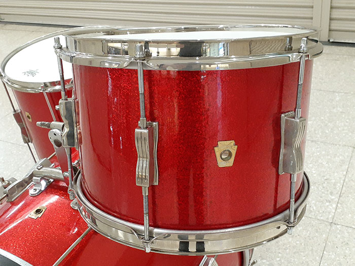 Ludwig 【VINTAGE】65'-66' Club Date 20 12 14 Sparkling Red ラディック サブ画像10