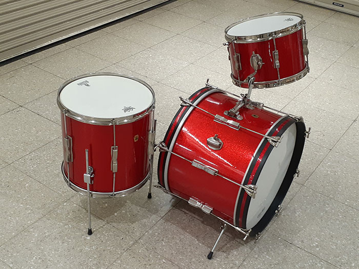 Ludwig 【VINTAGE】65'-66' Club Date 20 12 14 Sparkling Red ラディック サブ画像1