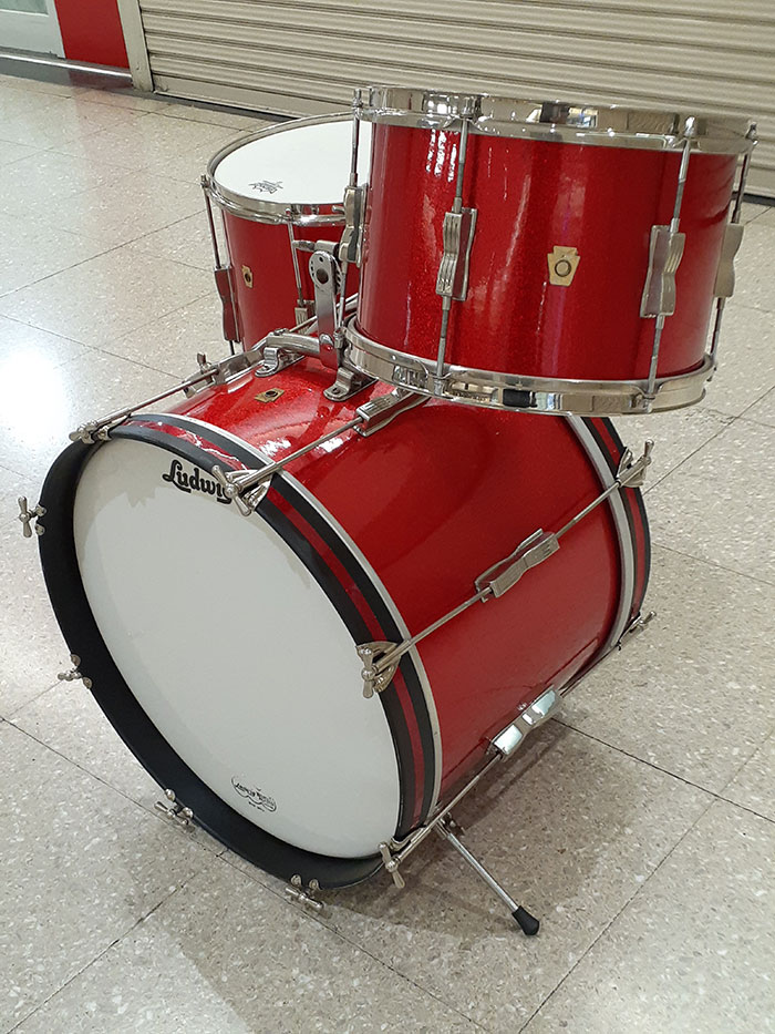 Ludwig 【VINTAGE】65'-66' Club Date 20 12 14 Sparkling Red ラディック サブ画像2