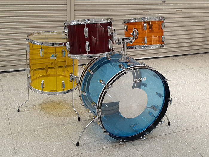 Ludwig 【激レア・VINTAGE】78'-79'  Vistalite Jelly Beans 4点Set 22,12,13,16 ラディック