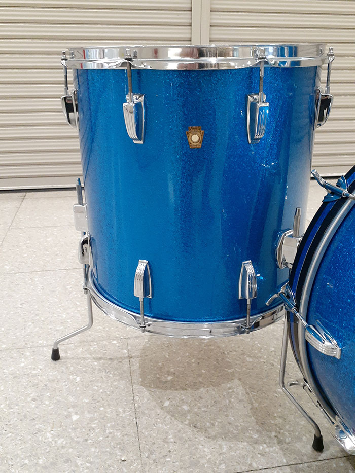 Ludwig 【VINTAGE】66'-68' Super Classic 3点Set 22 13 16 Sparkling Blue ラディック サブ画像10