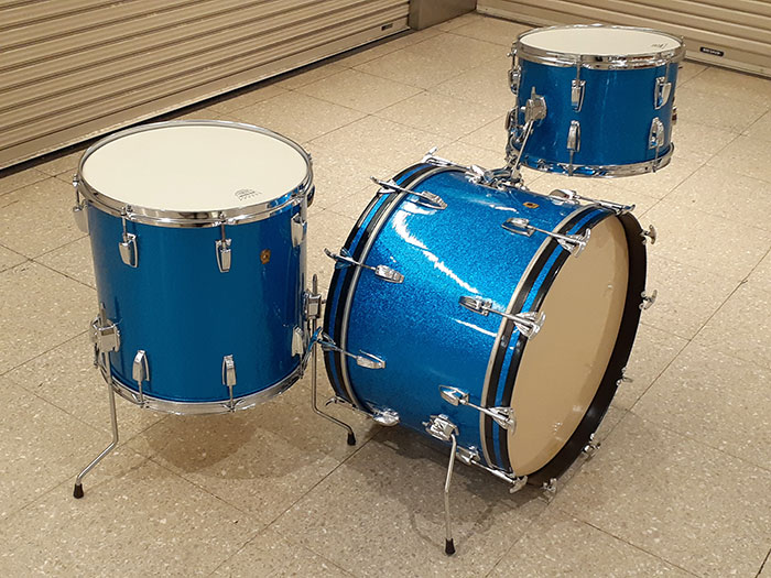 Ludwig 【VINTAGE】66'-68' Super Classic 3点Set 22 13 16 Sparkling Blue ラディック サブ画像1